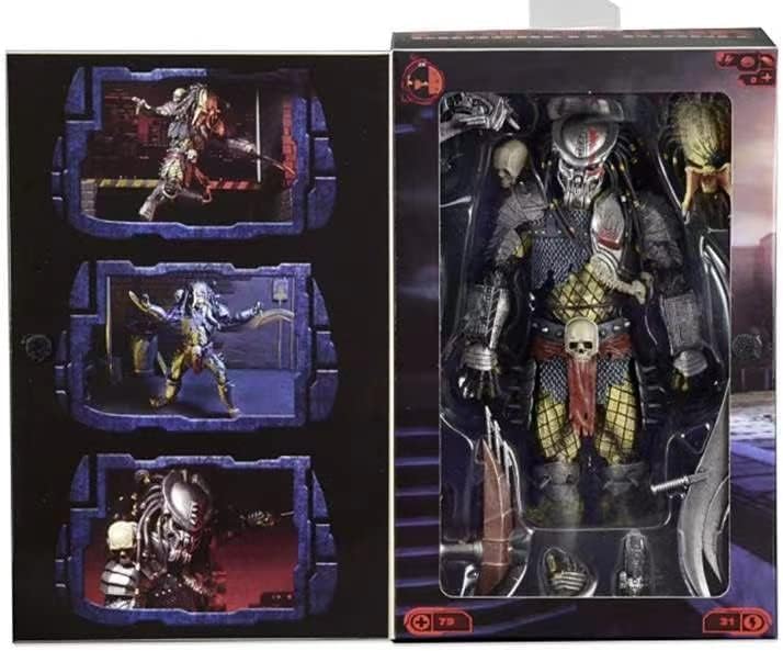 Miniatura 2 de Predator - Figura de acción de 7 pulgadas, figura de acción Ultimate Jungle Hunter, modelo de juguete, adornos de regalo, Decora coleccionable