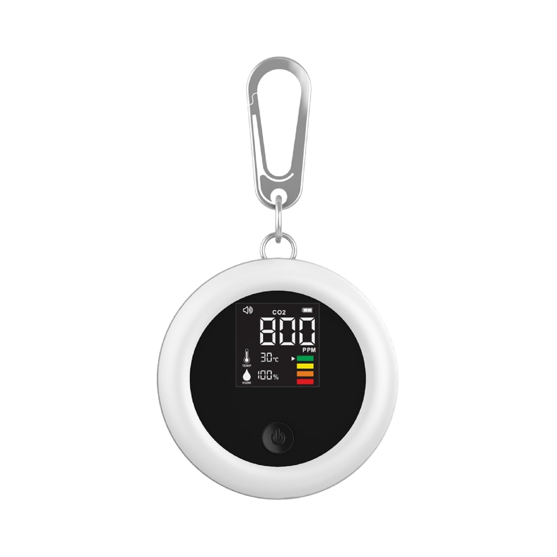 Air Quality Monitor, 3 in 1 Carbon Dioxide Tester CO2 Temperature Humidity Detector Quality Monitor