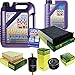 Produktbild QR-PARTS 69348485 Filter Set Inspektionspaket 6 Liter Motoröl Leichtlauf High Tech 5W-40 MANN-FILTER Innenraumfilter Kraftstofffilter Luftfilter Ölfilter