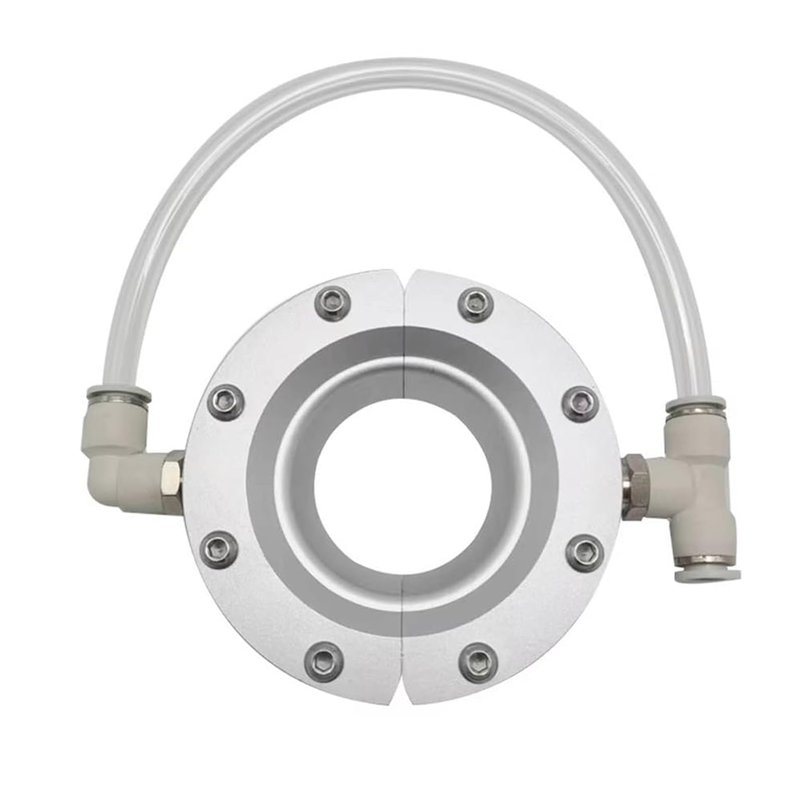ZPBLWT Ring Air Knife Blower, 360 Degree Aluminum Alloy Ring Wind Knife with 2 Air Inlets, Split Installation, 13-203mm Ring Air Knife Blower for Pipe and Cable Drying, Use with Air Compressor