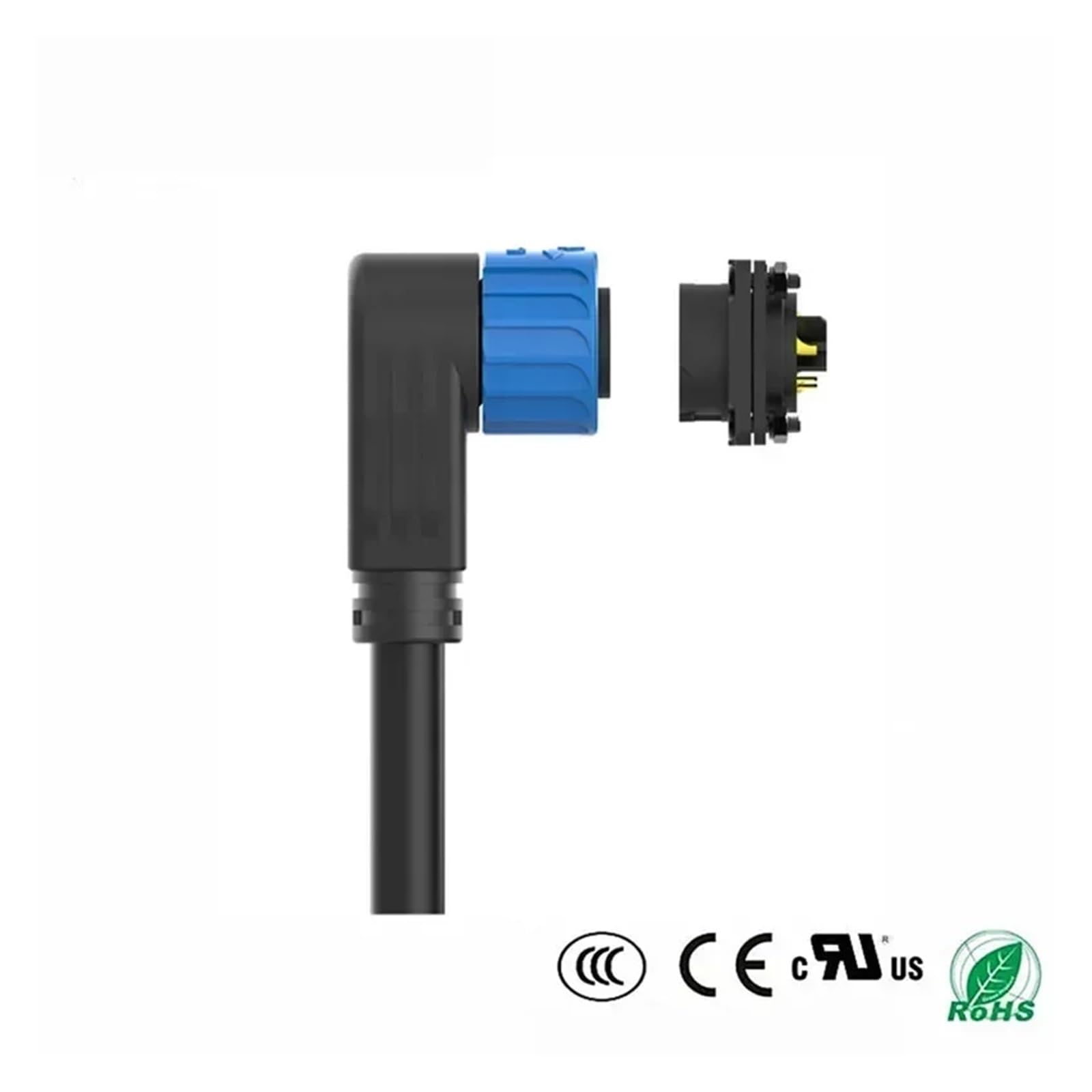 M23 2+4 Stecker, wasserdichter Ladeanschluss for Elektromotorräder, 6-polig, Stecker/Buchse, wiederaufladbar(Plug with Wire)