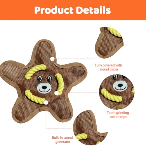 Juguete mordible de peluche para perros pequeños y medianos miniatura 2
