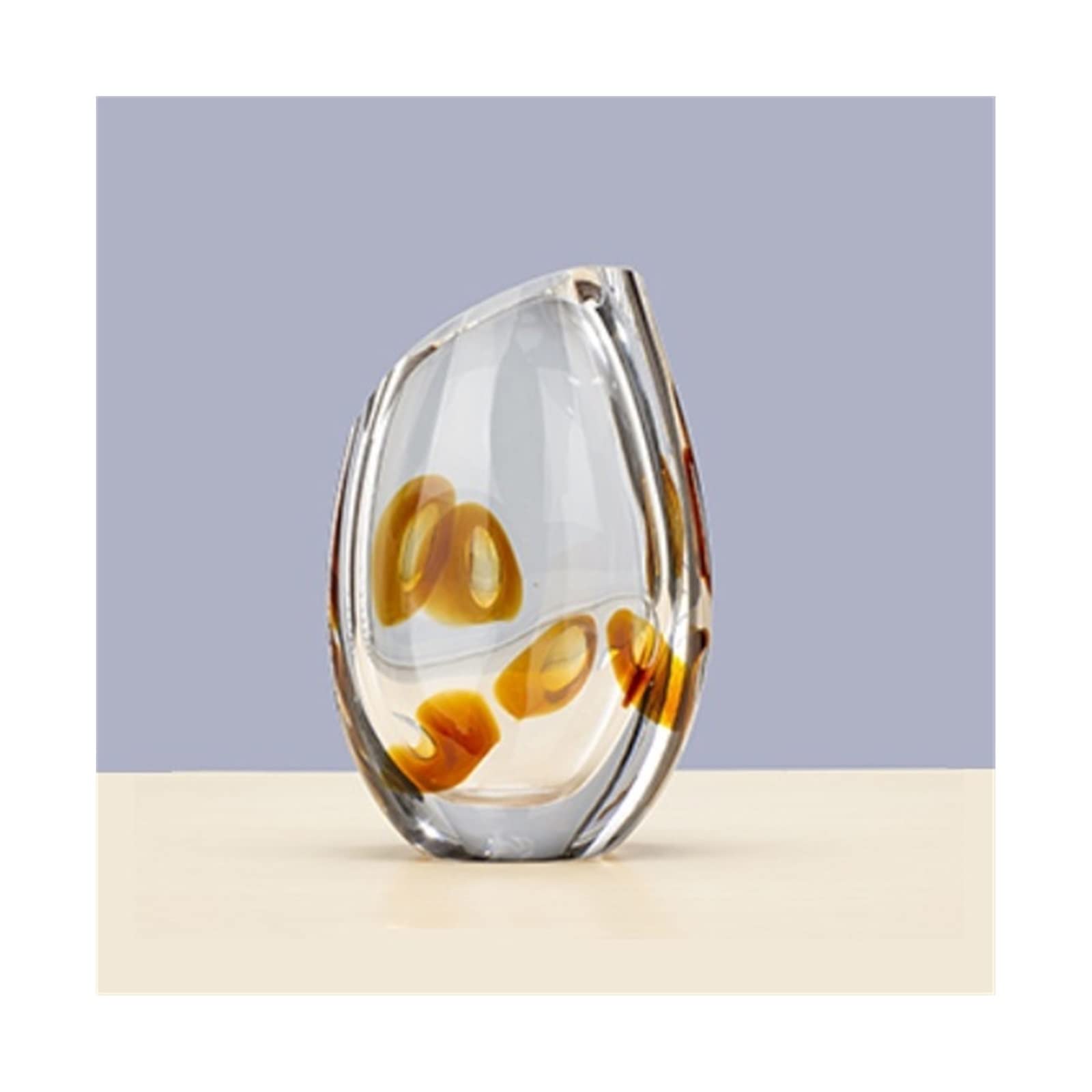 Vase fleur style européen moderne en verre pour salon taille moyenne