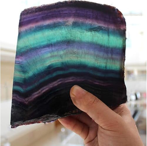 Miniatura 5 de Espécimen de cristal de cuarzo curativo natural de fluorita arcoíris para decoración del hogar