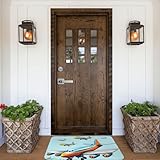 RLDOBOFE Doormat Cartoon Airplane Front Door Mat Non-Slip Welcome Mats Washable Floor Mat Indoor Outdoor Entrance Mat Absorbent Guard Doormat for Kitchen Bedroom Bathroom Home Decor 16 x 24 Inch - Image 8
