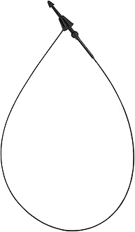 SIDAZON 7 Inch 500 Pcs Plastic Fasteners Hang Tags Black Snap Lock Pins Security Loop Price Tag Pins Safety Ring Ties for Retail Store Clothing Accessory (7” 500pcs, Black)