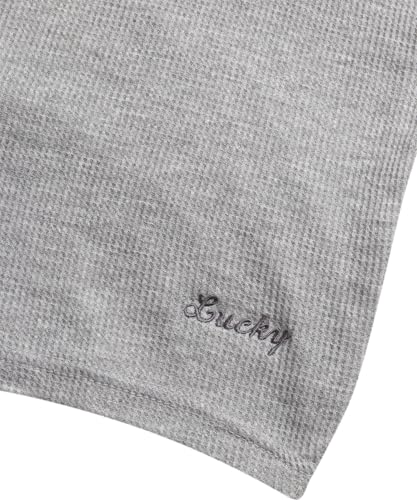 Lucky Brand Men's Henley Shirt - Long Sleeve Waffle Knit Cotton Henley Thermal Shirt - Undershirts for Men4
