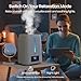 Chooone 6L Top Fill Ultrasonic Humidifier - Cool and Warm Mist for Bedroom, Baby, Large Rooms & Plants, Smart Humidity Control, Aroma Diffuser, Night Light, 12H Timer, Quiet, White