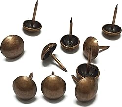RSRSR Tachuelas for tapicería, 10 a 200 Piezas, Clavos for Muebles, chinchetas, chinchetas, 40 x 35 mm, marrón, 10 Unidades