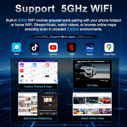 Image of 11.5 Inch 8 Core 4GB+64GB Car Radio Stereo for Toyota RAV4 2013-2018 | 2K Touchscreen Android 13 Head Unit with Wireless CarPlay & Android Auto, 1080P Camera, GPS, SWC & AM /FM
