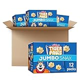 Kellogg's Tiger Paws Jumbo Snax, Cereal Snacks, Original, On the Go, 12 Count (Pack of 4)