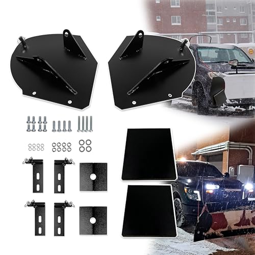 VONLX Universal Heavy-Duty Steel Snowplow Pro-Wing Blade Extender Replacement PW22 Fit for Most Pickup Truck Mounted Meyer Western Boss Snowplow Blade Extenders
