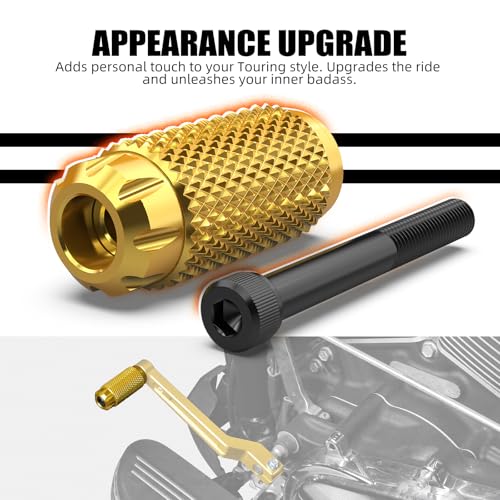 Pédale de levier de vitesse dorée pour Harley Dyna Fat Bob 2010-2017