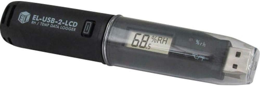 EL-USB-2-LCD Temp Data Logger, Black