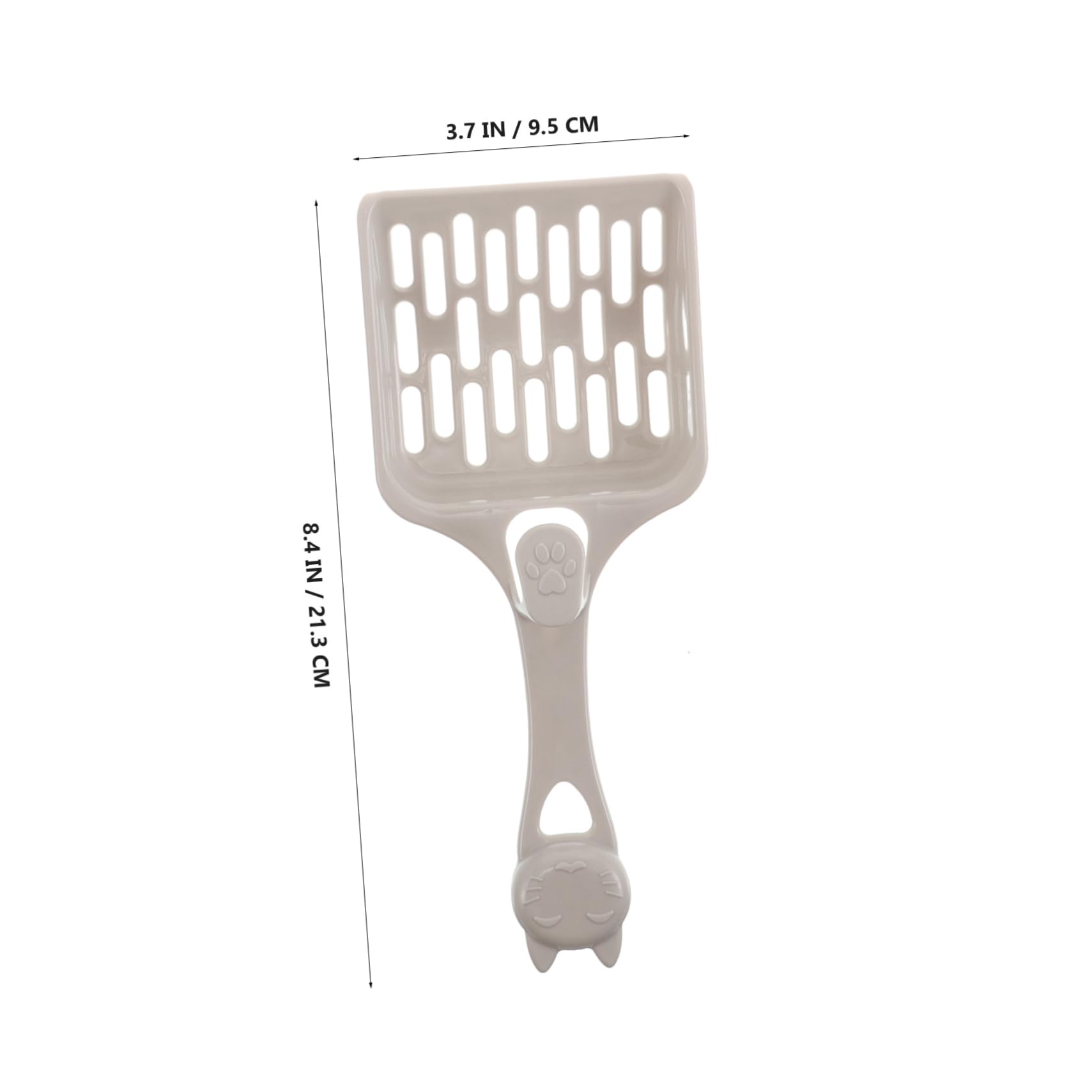 Abaodam 7Pcs Lightweight Plastic Cat Litter Scoop Ergonomic Long Handle Pet Litter Shovel for Easy Waste Separation and Effortless Cleaning Home Use