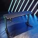 Produktbild SONNI Gaming Tisch mit LED,140cm großer Oberfläche/PC Tisch/Gaming Desk,2-3 Monitore aufstellbar mit Mausunterlage,Getränkehalterung und Kopfhörerhaken