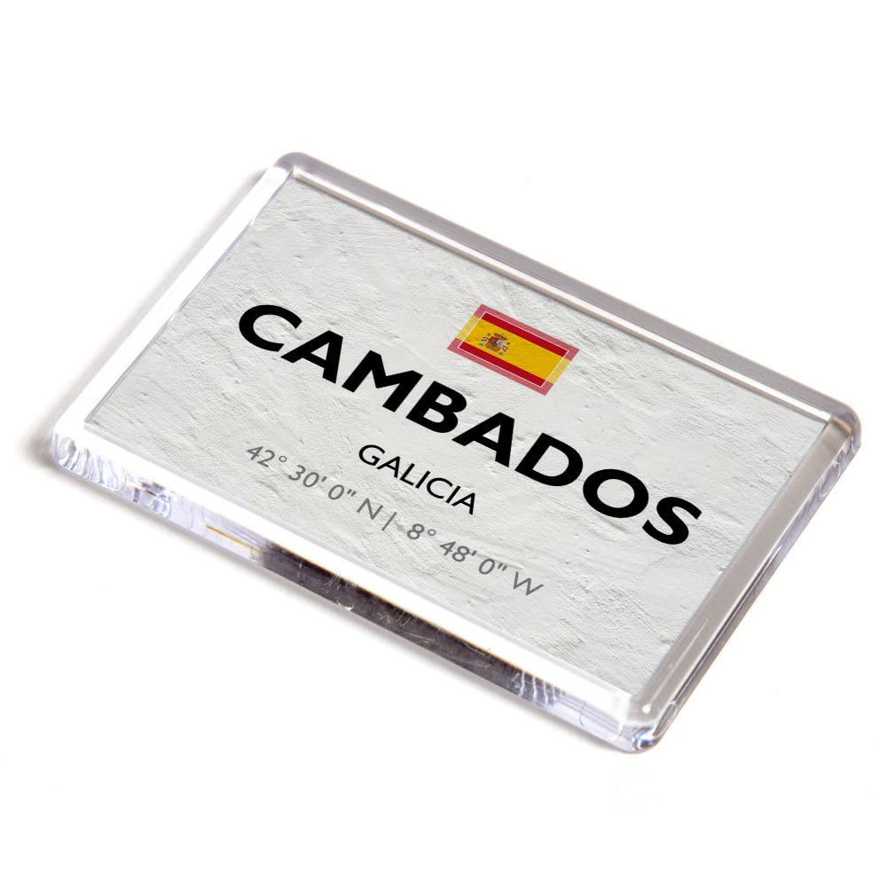 FRIDGE MAGNET - Cambados - Galicia - Spain - Lat/Long