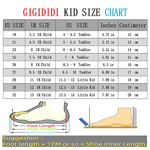 Gigididi Kids Garden Clogs Slip On Shoes Classic Beach Pool Shower Sport House Home Room Indoor Outdoor Slippers Sandals Clog Toddlers Baby Child Children Boys Girls Orange Size 4-4.5 Toddler #TOP6