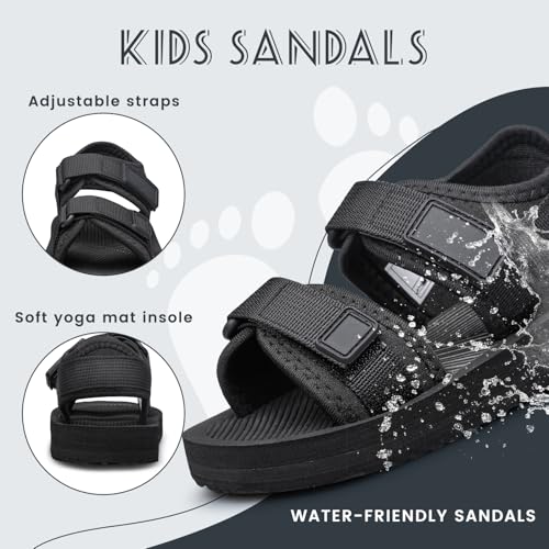 Image of BNV Toddler Little Kid Sandals Boys Girls Adjustable Strap Open-Toe Summer Outdoor Unisex Child Sport Beach Sandals(Toddler /Little Kid /Big Kid)