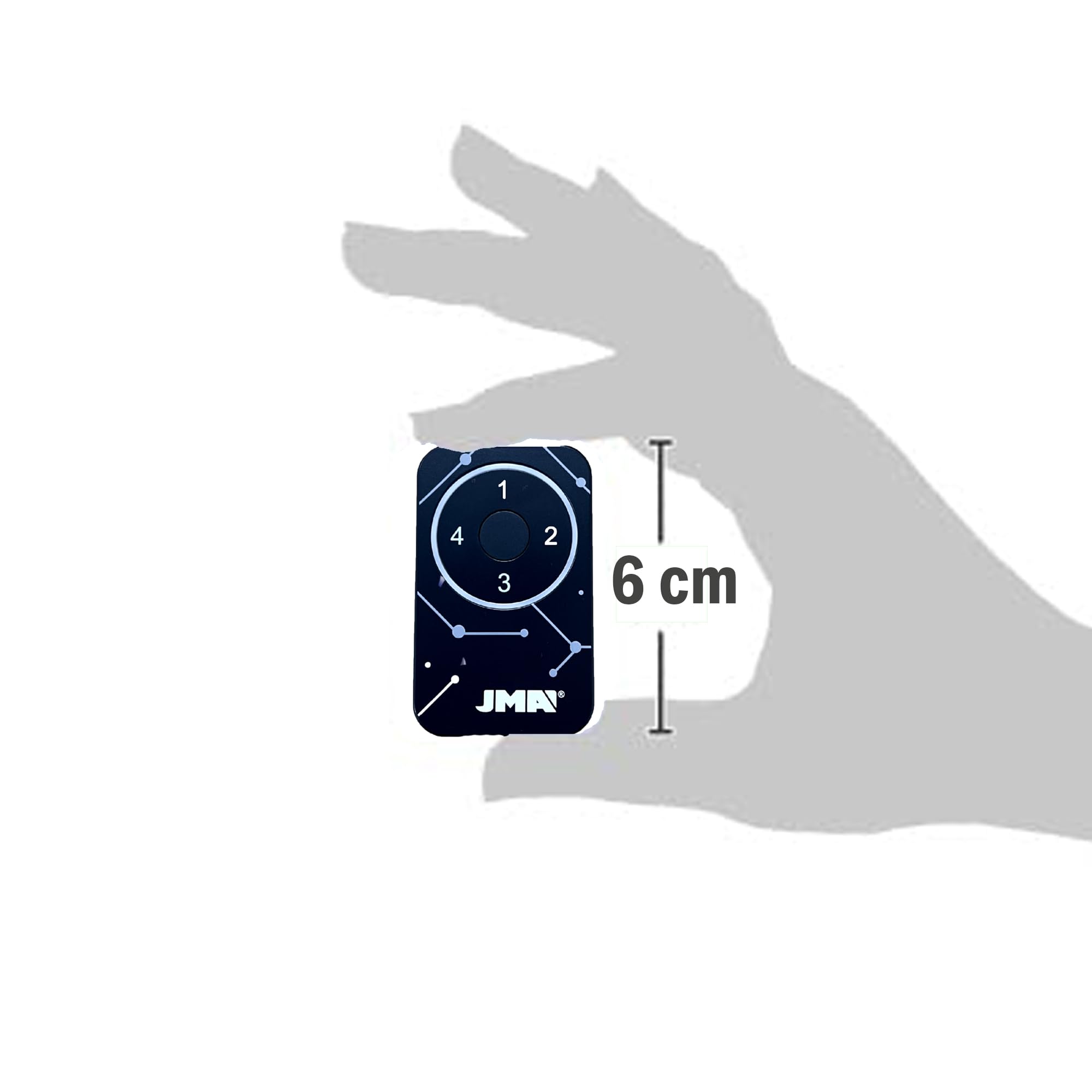 Mando de Garaje Universal JMA M-BT Advance para la Copia de mandos de Puertas codigo Fijo y Rolling Code 433 y 868 MHz Portones y cocheras. 4 mandos Diferentes en 1. Fabricado en España