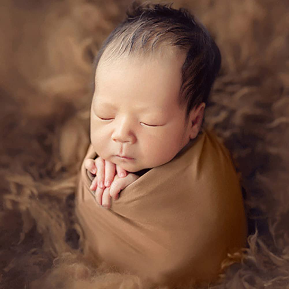 Uposao Neugeborenes Baby Wickeltuch für Fotoshooting - Requisiten, Stretch Wrap, Foto Decke, Swaddle, Hintergrund für Junge Mädchen, Rosa