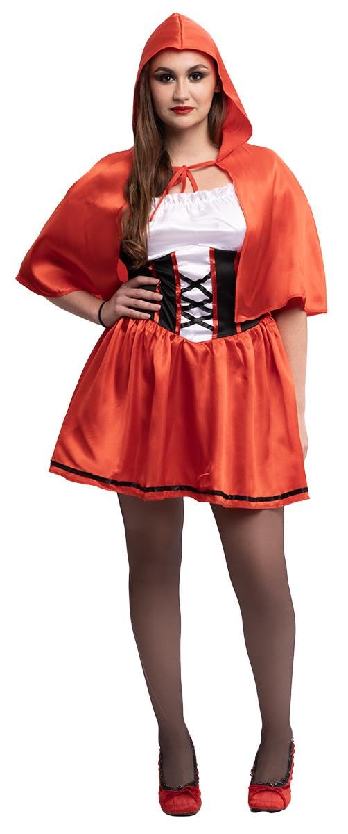 Rubies Disfraz Caperucita Roja para adultos, Vestido con capa y capucha roja, Oficial Rubies para Carnaval, Halloween, Navidad, Fiestas y cumpleaños