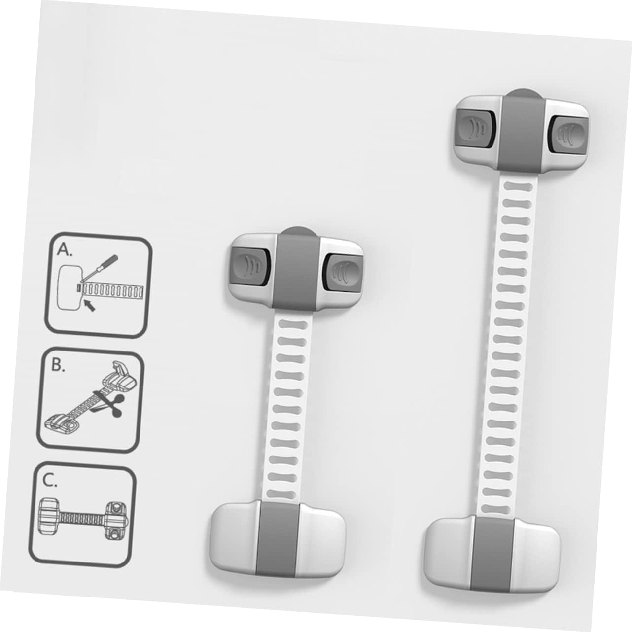 VICASKY 8pc Boy Girl Protection Locks Boy Locks Cabinet for Toddlers Multifunctional Wardrobe Hand Secure Prevent and from Opening Cupboard Doors