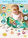 ZEROMX Montessori Busy Board for Toddlers 2-4 Years Old | Sensory Learning Toys for 2 Year Old Boys | Airplane Car Travel Busy Book, Educational Activities Toy for Birthday