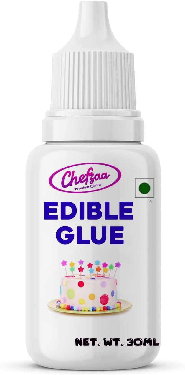 Chefzaa Edible Gum/Edible Glue/Edible Adhesive for Food Fondant Baking Cake 30ml