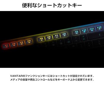 Amazon.co.jp: COUGAR ゲーミングキーボード VANTAR オーロラ