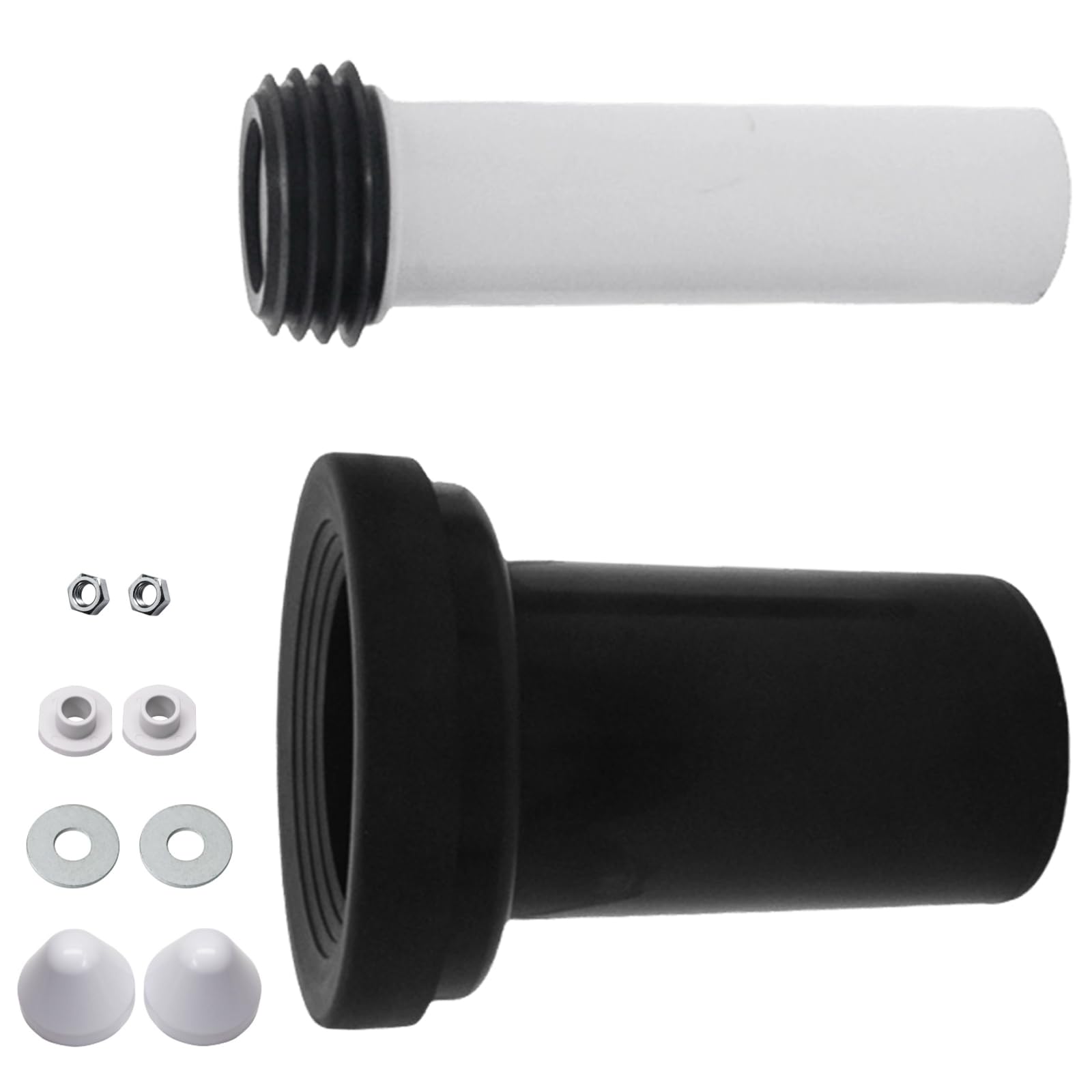 Set de raccordement pour WC mural, en PVC, diamètre du tuyau 90/110, longueur 180 mm, compatible avec Geberit Duofix 405.116.00.1, tuyau de vidange pour WC mural