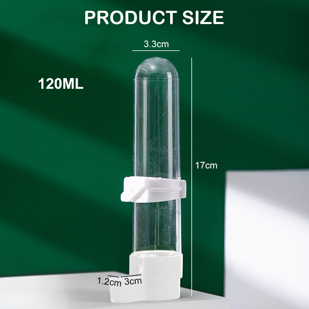3Pcs Bird Feeder Drinker per Gabbia, Automatica Abbeveratoio per Uccelli Beverino, Abbeveratoi per Uccelli da Appendere, Dispenser D'acqua per Gabbie per Uccelli, per Pappagalli, Pappagallini