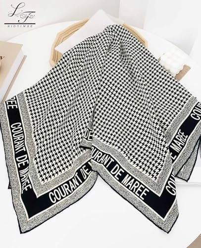 Head Scarf For Women Hair Bandana 35" Large Square Satin Wrap Sleeping Neck Silk Satin Hair Scarves Lightweight Fashion Present F242