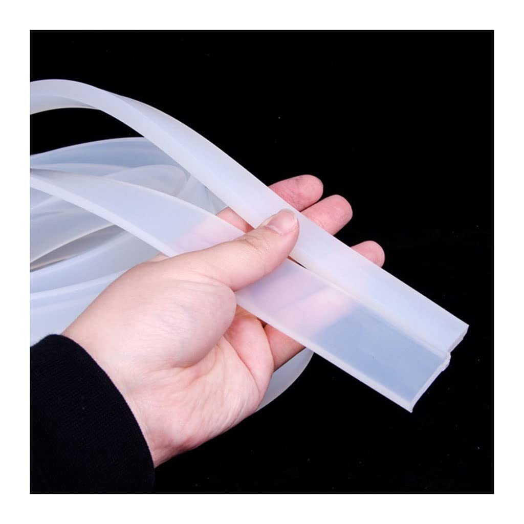 Zuoahbdt 2*2Mm(10M) Silicone Foam Seal Weather Strip, Square Silicone Rubber Seal Strip, Multiple Cross Sections, 1M 5M 10M(2 * 2Mm(10M))