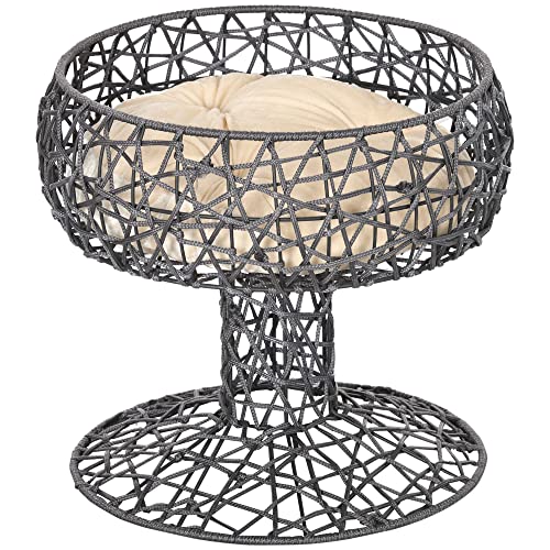 Poskena Katzenbett Hängematte - Erhöhtes Bett Für Innen & Außen