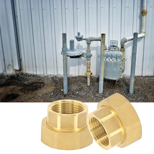 Miniatura 5 de Laroal Piezas De Conexión De Tornillo De Bomba De 1 X 1,5 De Extensión De Grifo Para Bomba De Circulación Accesorio De Calentador De Bomba Conexión De Latón Dn25 Sello Plano De Bomba De Calefacción