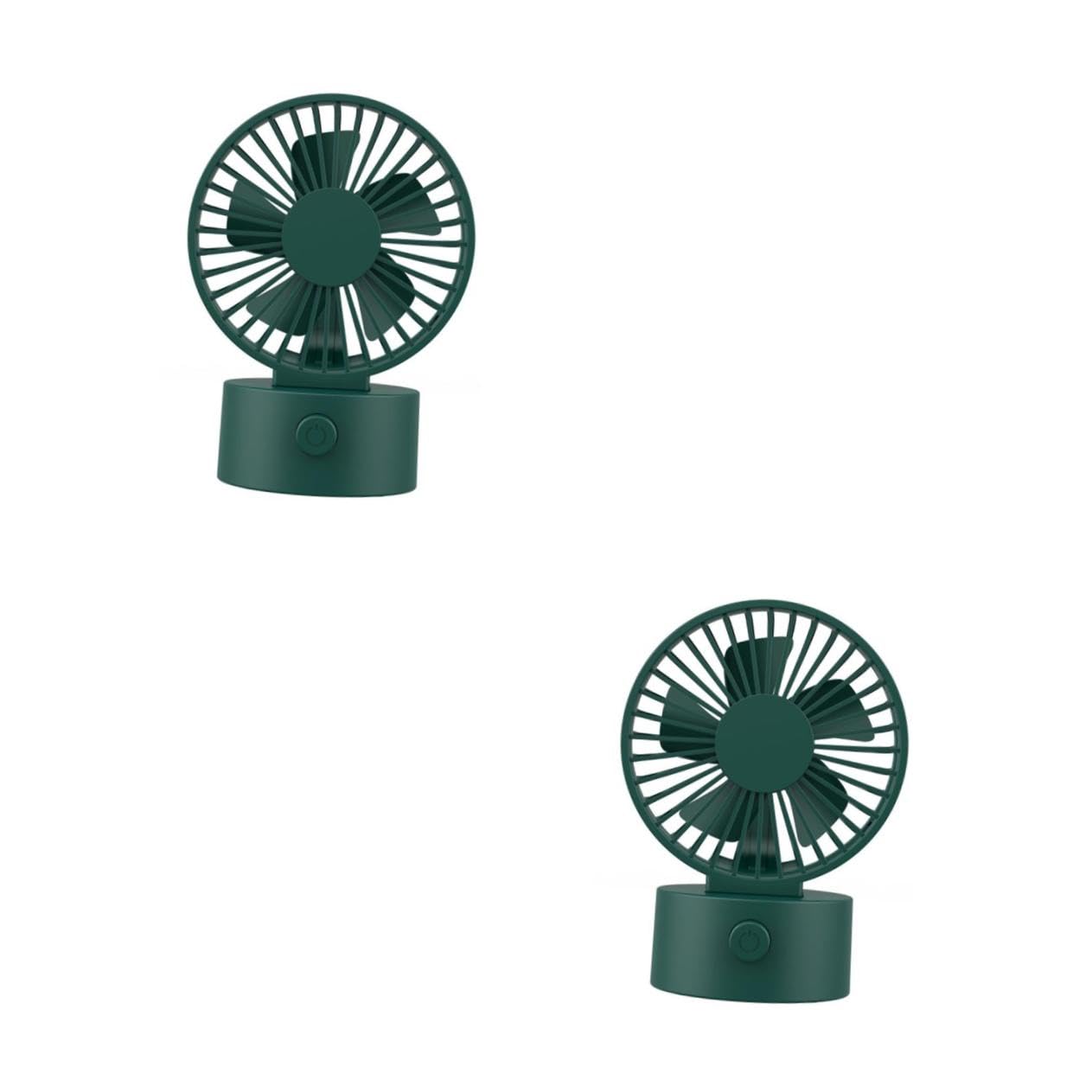 2pezzi Ventilatore Usb Portatile Scrivania Regolabili Mini Ventilatore Silenzioso e