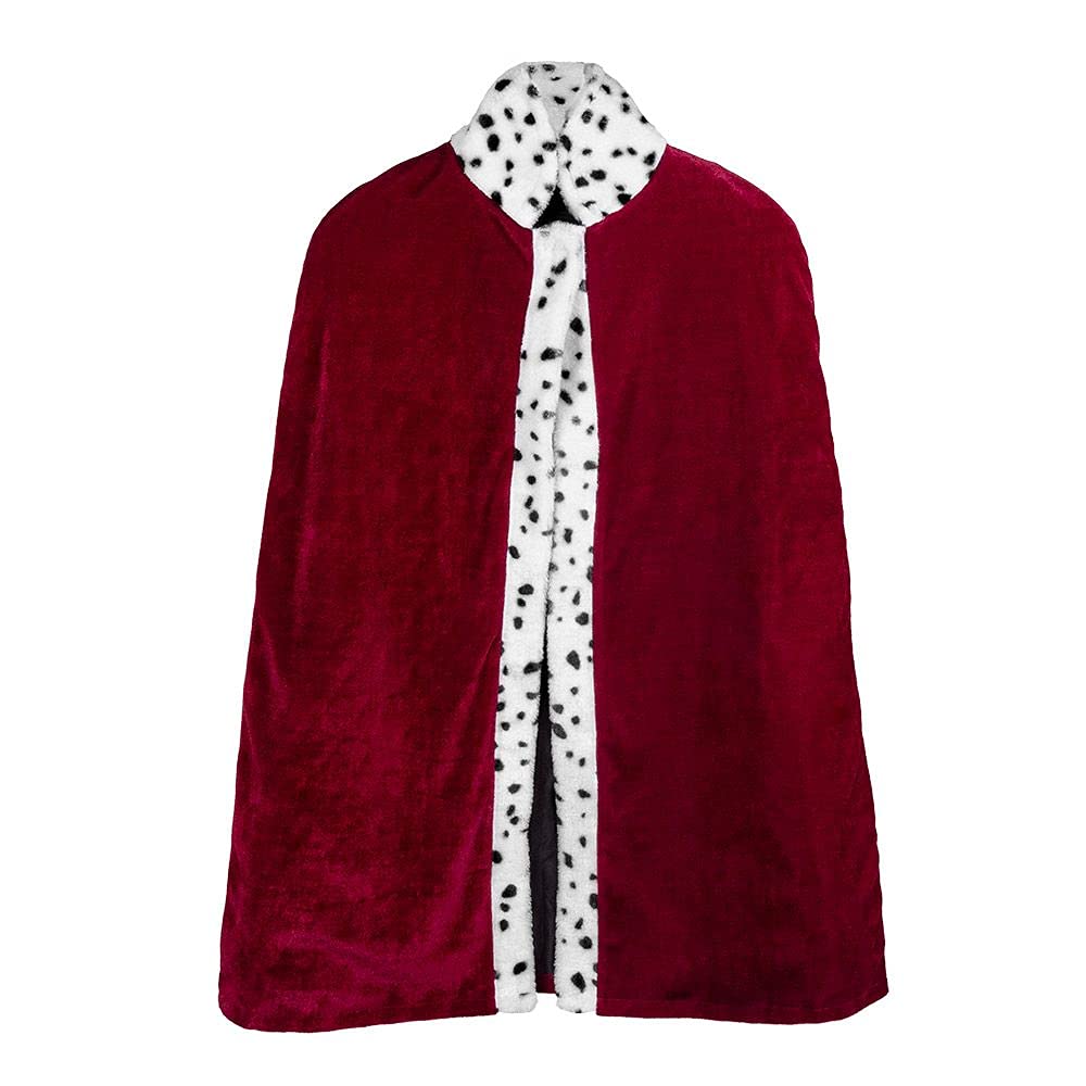 CoolChange Koningskostuumset met cape, kroon en scepter, Kaiser verkleedkleding, koningsmantel