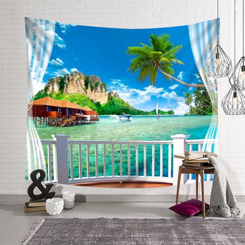 Tapisserie décoration murale grand format paysage de vacances impression HD - 4