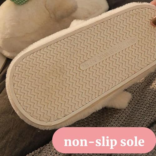Zureto Duck Slippers for Women, Fuzzy Animal Plush Duck Slippers, Winter Indoor House Warm Fluffy Slippers3