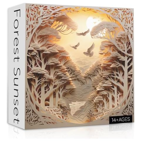 PPuzzling Forest Sunset Puzzle 1000 Pieces Cover