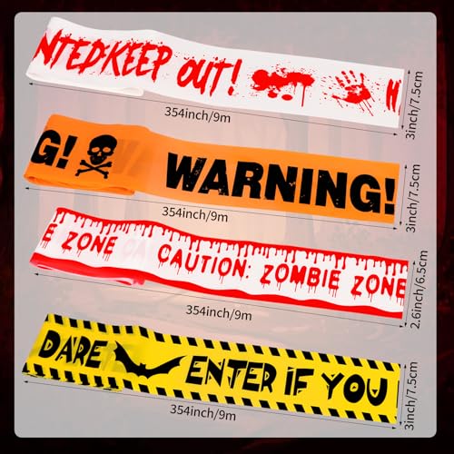 Halloween Warnband Set für Partys