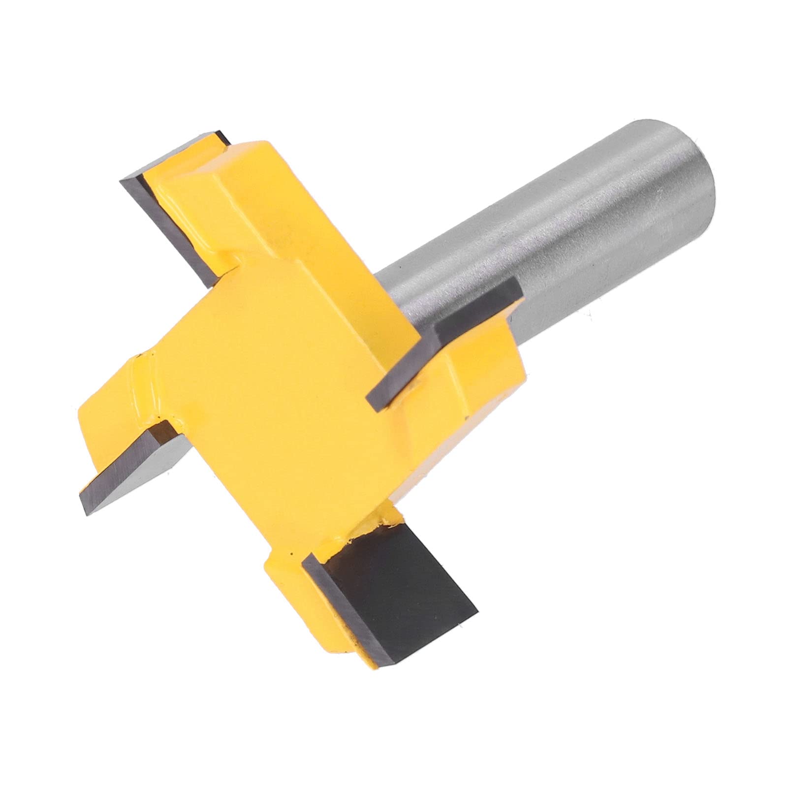 Fresa para madera en forma de T, Broca enrutadora de superficie, fresa CNC recubierta PTFE con punta 4 flautas, madera contrachapada MDF, acrílico