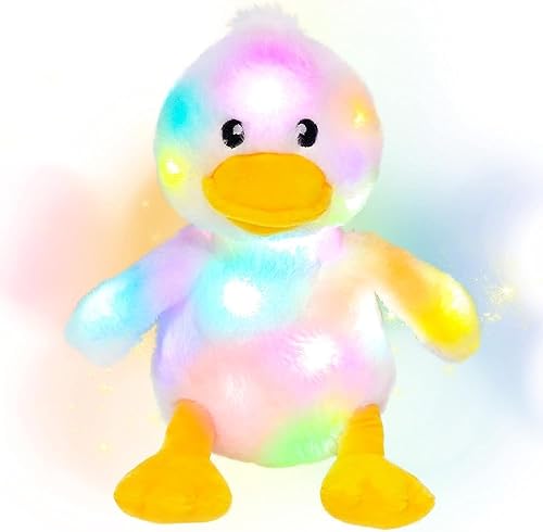 Miniatura 16 de Hopearl Oso polar de peluche con luces LED y música, con volumen ajustable, canciones de cuna, animado, da calma, para festival, cumpleaños, niños