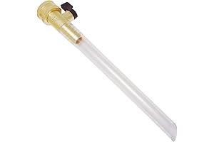Lead-Free Brass RV Water Tank Filler Tube with Shutoff Valve