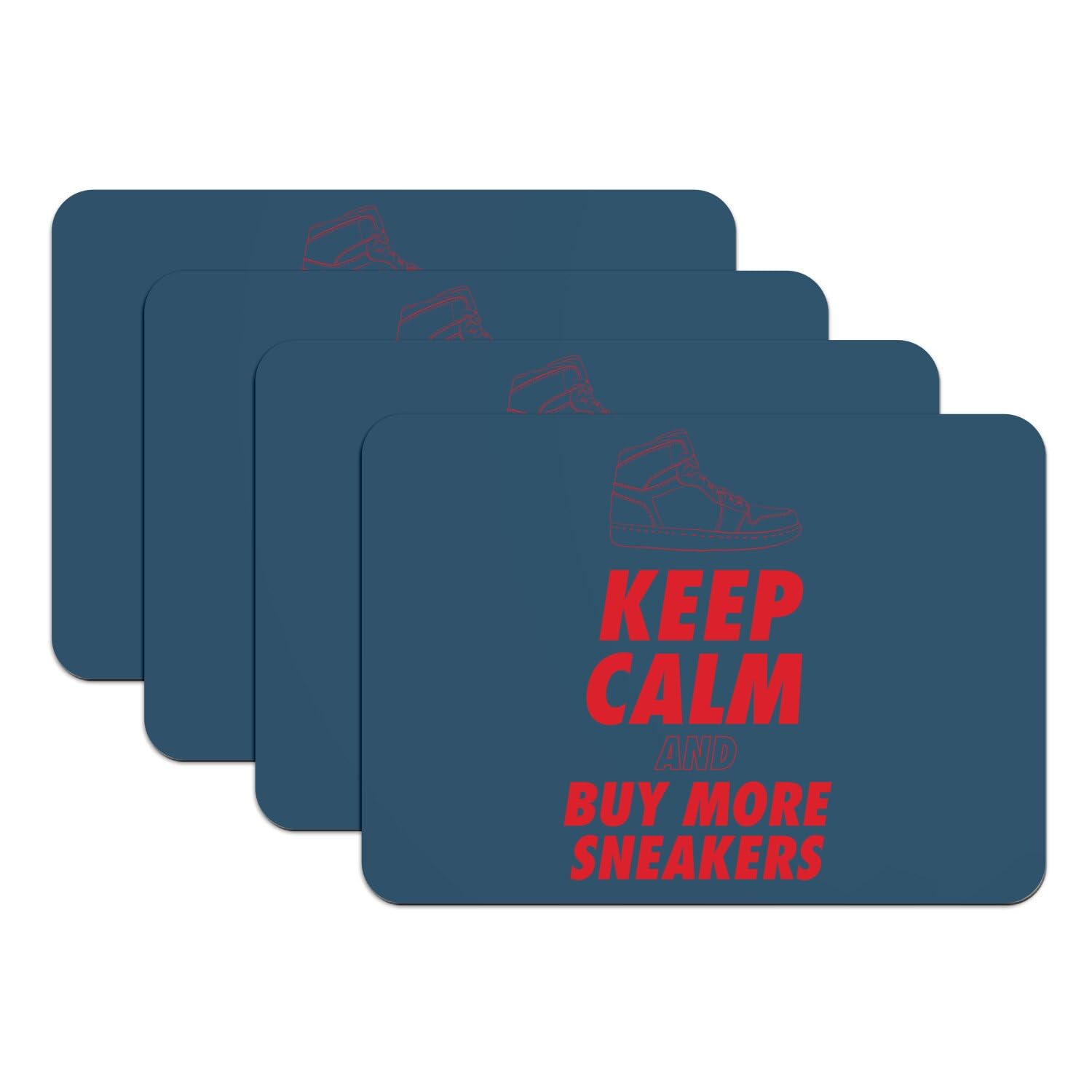 Sets de table bleu anti-rayures pour protéger vos meubles avec style sneakerhead passionné