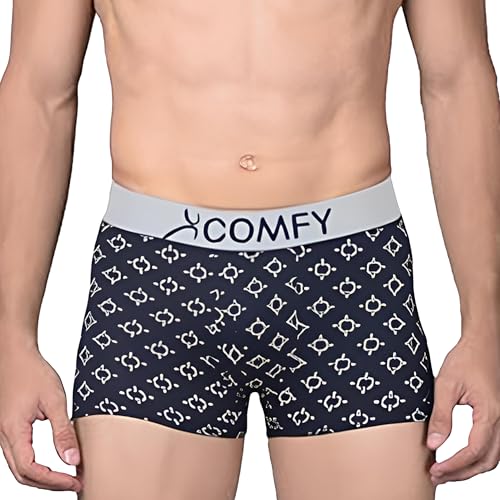 Image of Amul Comfy Men's Printed Spandex Trunk Assorted Combo Pack (Colour May Vary)