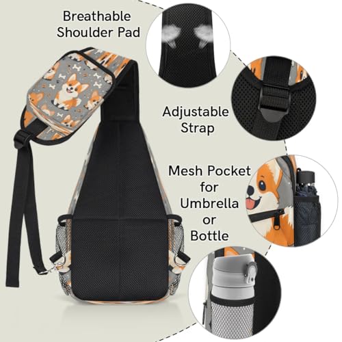 Bolso tipo sling unisex para senderismo y viajes miniatura 4