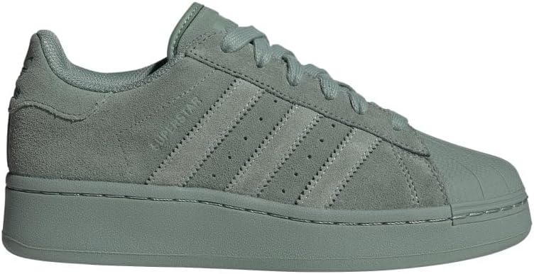 adidas Superstar XLG Womens Shoes Size 9, Color: Silver Green/Crystal White/Green Oxide-Green
