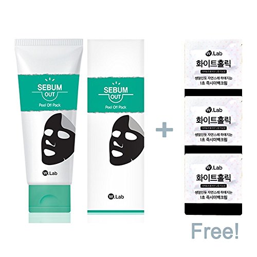 Wlab Sebum Out Peel Off Pack Facial Mask 100ml + Free gift White holic 2ml 3ea